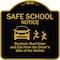 Signmission Designer Series-Safe School Students Must Enter And Exit From Driver Si, 18" L, 18" H, BG-1818-9755 A-DES-BG-1818-9755 - alternate 1